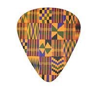 African Tribal Ethnic Texture Guitar Plectrums Classical Triangle Bass Acoustic And Electric Guitar Plectrums For Guitarists 12 Pieces