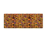 African Tribal Ethnic Texture Mouse Pad 12x31.5in Extended Desk Throw