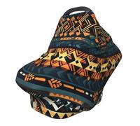 African Tribal Ethnic Texture Versatile full-print Stroller Chair Cover/Nursing Cover, specially designed for your baby