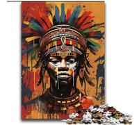 African Tribal Graffiti 2000 Piece Jigsaw Puzzles for Teenagers Gifts, for 14+ Train Your Brain And Your Hands Christmas Game Gifts (70x100cm)