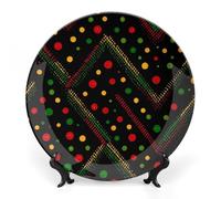 African Tribal Print Bone China Decorative Plate Dinner Plates