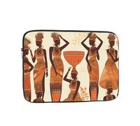 African Tribal Woman Laptop Sleeve for Women Men, 17 Inch Waterproof Laptop Bag Lightweight Notebook Computer Cover Bag