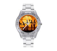 African Tribal Woman Men's Business Watch Fashion Stainless Steel Wristwatches Custom Easy Read Watches for Women