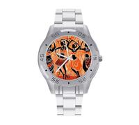 African Tribal Women Men's Business Watch Fashion Stainless Steel Wristwatches Custom Easy Read Watches for Women