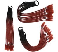 African Twist Braiding Hair 60cm Pre-Stretched Synthetic Dreadlocks for Women Colorful Three-Strand Braids Crochet Hair Extensions (Multiple Colors)(Article B31,-X1)