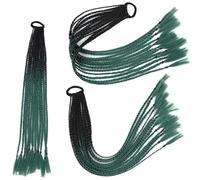 African Twist Braiding Hair 60cm Pre-Stretched Synthetic Dreadlocks for Women Colorful Three-Strand Braids Crochet Hair Extensions (Multiple Colors)(B18,-X1)