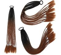 African Twist Braiding Hair 60cm Pre-Stretched Synthetic Dreadlocks for Women Colorful Three-Strand Braids Crochet Hair Extensions (Multiple Colors)(Article B29,-X1)