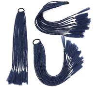 African Twist Braiding Hair 60cm Pre-Stretched Synthetic Dreadlocks for Women Colorful Three-Strand Braids Crochet Hair Extensions (Multiple Colors)(A28 Mo Lan,-X1)