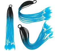 African Twist Braiding Hair 60cm Pre-Stretched Synthetic Dreadlocks for Women Colorful Three-Strand Braids Crochet Hair Extensions (Multiple Colors)(Article B22,-X3)