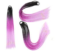 African Twist Braiding Hair 60cm Pre-Stretched Synthetic Dreadlocks for Women Colorful Three-Strand Braids Crochet Hair Extensions (Multiple Colors)(C13,-X4)