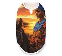 African U.S Sunset Woman Dog Clothes Printed Pet Shirts Summer Vest T-Shirt Sweatshirt for Small Dogs Cats L