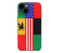 African U.S. Unity Flag Basic TPU Cell Phone Cases TPU Soft Cover Shockproof Slim Phone Case Compatible with iPhone 14/14 Plus/14 Pro/14 Pro Max