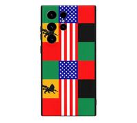 African U.S. Unity Flag Cell Phone Basic Cases TPU Soft Cover Shockproof Slim Phone Case Compatible with Galaxy S23/S23 Plus/S23 Ultra