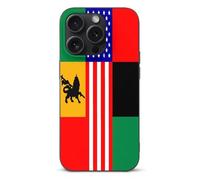 African U.S. Unity Flag Cell Phone Basic Cases TPU Soft Cover Shockproof Slim Phone Case Compatible with iPhone 15/15 Plus/15 Pro/15 Pro Max