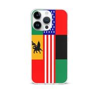 African U.S. Unity Flag Cell Phone Basic Cases TPU Soft Cover Shockproof Slim Phone Case Compatible with iPhone 15/15 Plus/15 Pro/15 Pro Max