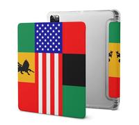 African U.S. Unity Flag Slim Tablet Cases Compatible with iPad Series With Pencil Holder Protective Cover Compatible with IPAD Pro 2020 （11in）