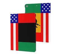 African U.S. Unity Flag Slim Tablet Cases Compatible with iPad Series Without Pencil Holder Protective Cover Compatible with ipad 2017/2018/Air1/Air2 (9.7in)