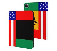 African U.S. Unity Flag Slim Tablet Cases Compatible with iPad Series Without Pencil Holder Protective Cover Compatible with IPAD Pro 20/21/22(11in)