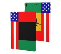 African U.S. Unity Flag Slim Tablet Cases Compatible with iPad Series Without Pencil Holder Protective Cover Compatible with ipad Pro/ipad Air3(10.5in)