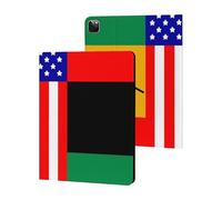 African U.S. Unity Flag Slim Tablet Cases Compatible with iPad Series Without Pencil Holder Protective Cover Compatible with iPad Pro 2020/2021/2022 (12.9in)