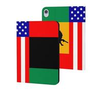 African U.S. Unity Flag Slim Tablet Cases Compatible with iPad Series Without Pencil Holder Protective Cover Compatible with ipad Mini6 (8.3in)