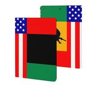 African U.S. Unity Flag Slim Tablet Cases Compatible with iPad Series Without Pencil Holder Protective Cover Compatible with ipad 2019/2020/2021(10.2in)