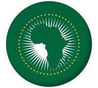 African Union Flag 58mm Button Badge