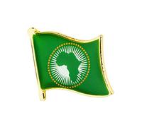 African Union Flag Metal Enamel Pin Badge Lapel