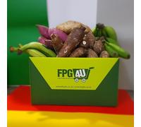 African Veggies Box Combo 2-1KG Cassava, 1KG Matoki, 1KG Green Plantain, 1KG Eddoes, 1KG Red Sweet Potatoes, 1KG White Sweet Potatoes || £25.99