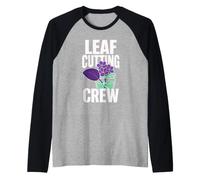 African Violet Leaf Cutting Crew Raglan Baseball Tee