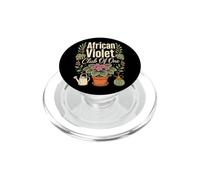 African Violet Plant Collector Houseplant Lover Gift PopSockets PopGrip for MagSafe