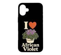 African Violet Plant Lover Retro Line Art Botanical Gift Case for iPhone 16 Plus