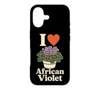 African Violet Plant Lover Retro Line Art Botanical Gift Case for iPhone 17
