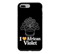 African Violet Plant Lover Retro Line Art Botanical Gift Case for iPhone 7 Plus/8 Plus
