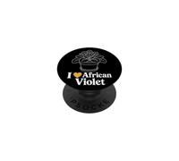 African Violet Plant Lover Retro Line Art Botanical Gift PopSockets Adhesive PopGrip