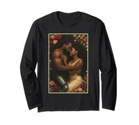 African Warrior & Princess Love Graphic Long Sleeve T-Shirt