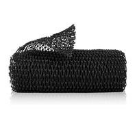 African Wash Net, Net Sponge, Stretchable African Sponge, African Exfoliating Net for Men and Women 80 × 30cm, Back Scrubber Deep Cleaning(Black)