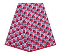 African Wax Fabric Yard - Premium Ankara Print Textile for Dress Making, Wedding & Craft Projects, Real Wax Cotton Patchwork Material(FP6175)