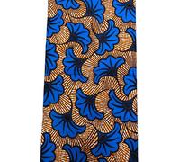 African Wax Print Ankara Fabric, 100% Cotton, 6 Yards, 45 Inch Wide, for Sewing Dress/Skirt/Traditional Outfit, Ghana/Nigeria Cloth New