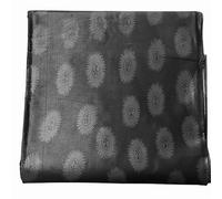 African Wax Print Ankara Fabric 6 Yards Black Jaquard Effect 46 Inch Wide .Black Cloth Fabric for Dress/Skirt/Craft