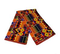 African Wax Print Fabric 1 Yard Cotton Ankara Material for Plus Size Dress Unisex Dashiki Shirt Summer Wear Short Sleeve Kimono Tunic 116cm Width(6 yards)