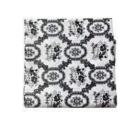 African Wax Print Fabric 6 Yards 100% Cotton 45 inch Wide Black and White Cloth
