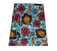 African Wax Print Fabric 6 Yards 100% Cotton (Leaf Design)
