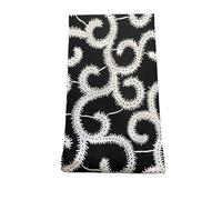 African Wax Print Fabric 6 Yards 45 inch Wide 100% Cotton Black and White