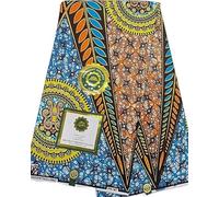 African Wax Print Fabric/African Clothing/Ankara Wax Print/Kenite/Batik Print/West African Fabrics/Traditional African Cloths/Nigerian/Ghanaian Design / 100% Cotton/6 Yards Piece.