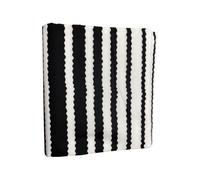 African Wax Print Fabric Black/White 6 Yards