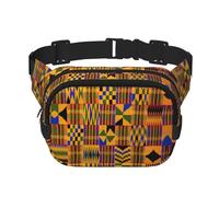 African Weaving Fanny Packs for Women Men, Fashion Waist Packs for Workout Running Traveling Hiking