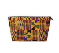 African Weaving Leather Travel Wash Bag, Stylish and Durable, Easy to Carry