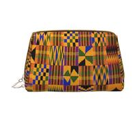 African Weaving Makeup Organizer, Travel-Friendly Toiletry Pouch for Cosmetics, Skincare, Accessories