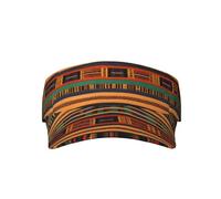 African Weaving Print Adult Sunscreen Visor Cap Empty Top Baseball Cap Sun Hat Cap Sports Visor Hat for Men Women Unisex, African Weaving, One size